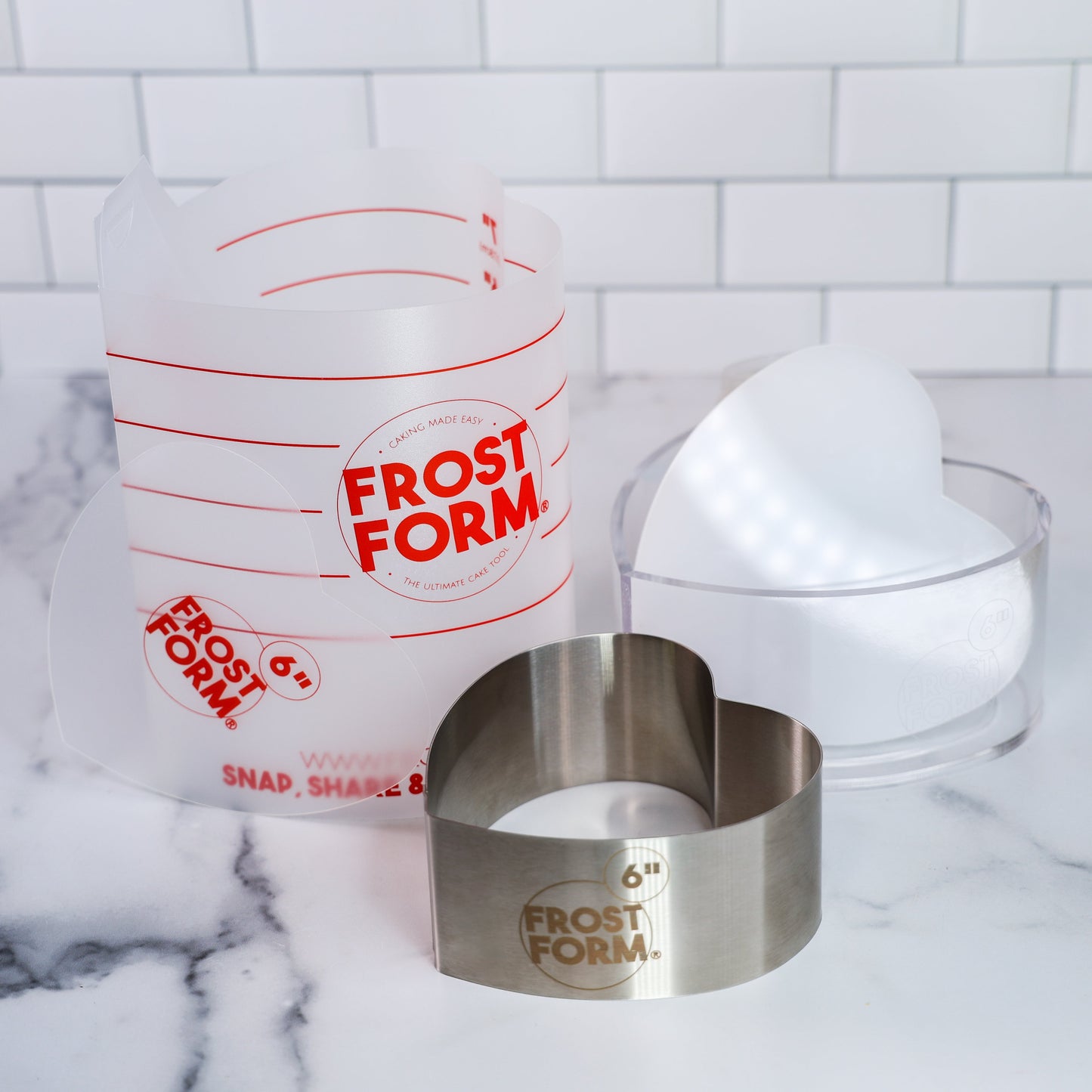 6" (15cm) Heart Frost Form