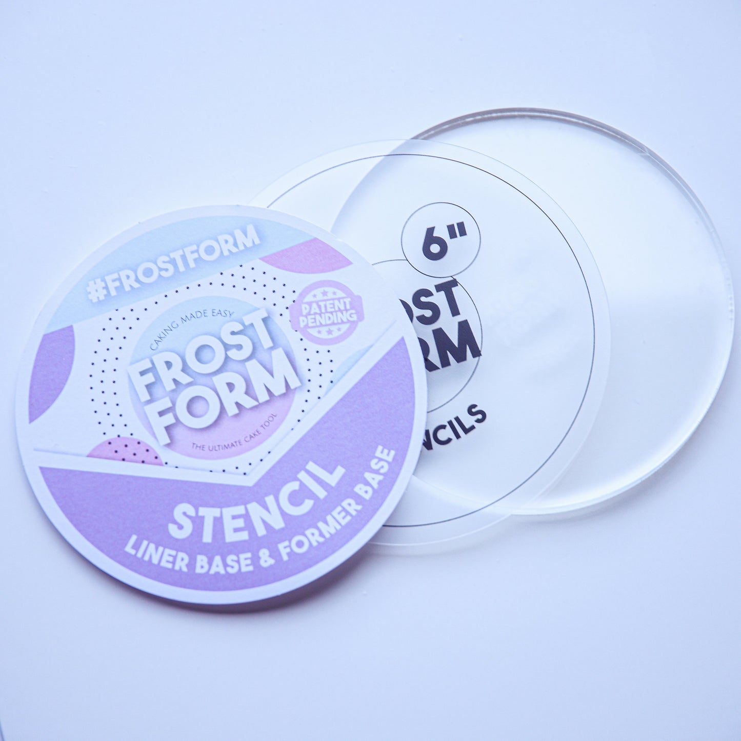 Frost Form - Doublure de base pour pochoir et ancienne base - Ronde de 6 po
