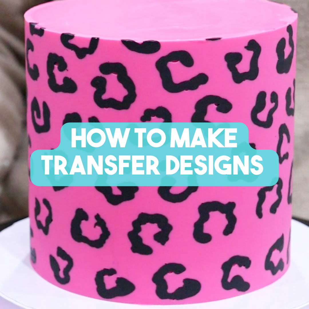 How to Make Transfer Cakes with Mock Ganache Using Frost Form