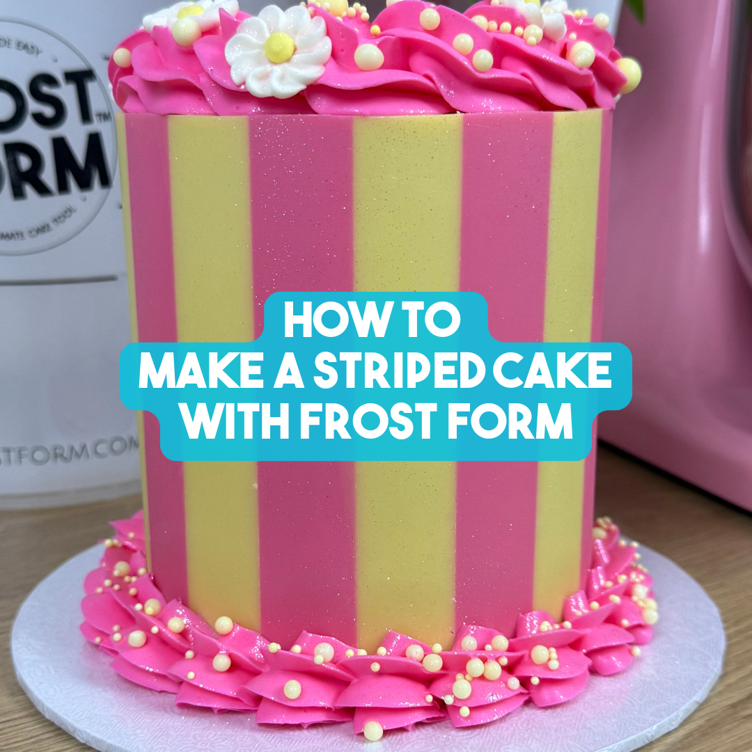 How to Make a Striped Cake Using Frost Form