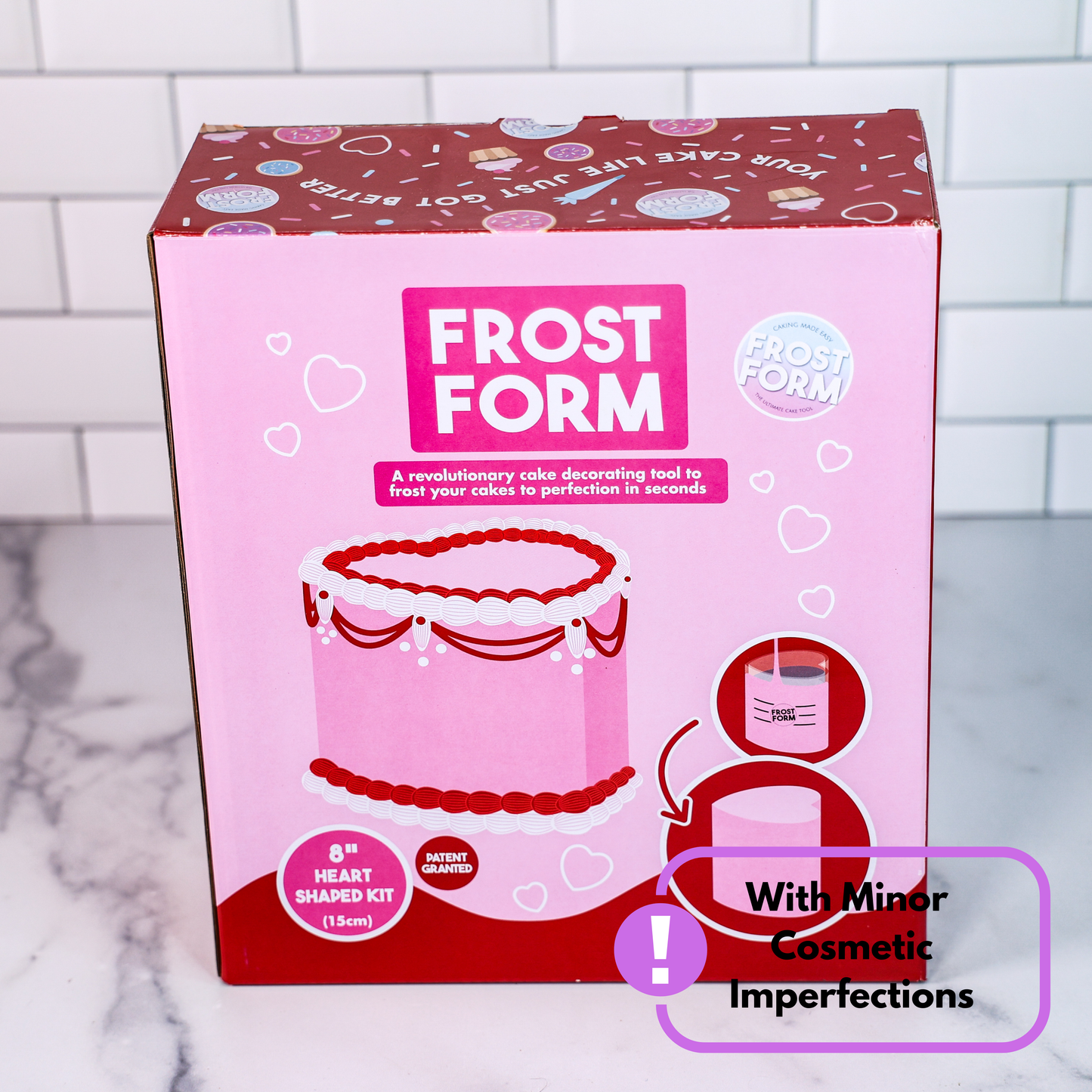 8" (20cm) Heart Frost Form *With Cosmetic Imperfections