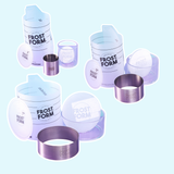 Frost Form - Lot de trois étages impairs – ronds de 3", 5" et 7"