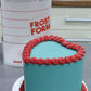 Cosmetic Imperfections - 6" (15cm) Heart Frost Form