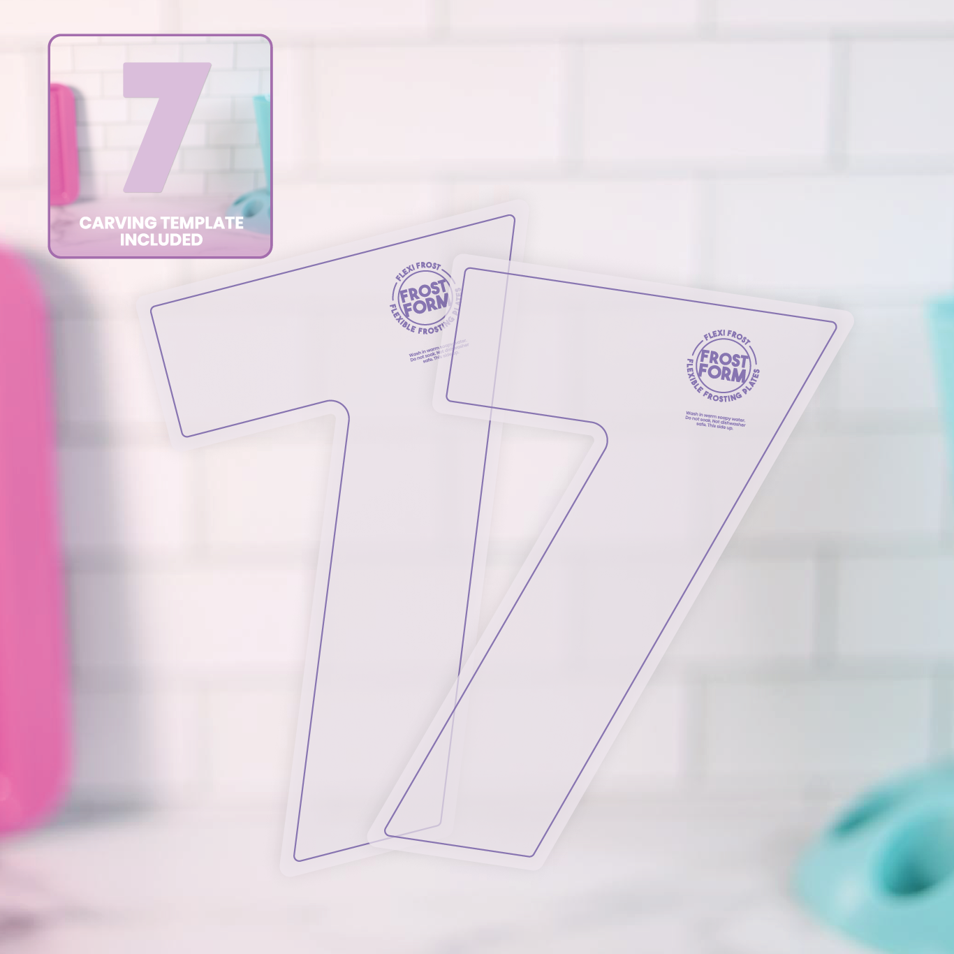 Number - Flexi Frost & Carve - Set of 2 + Carving Template