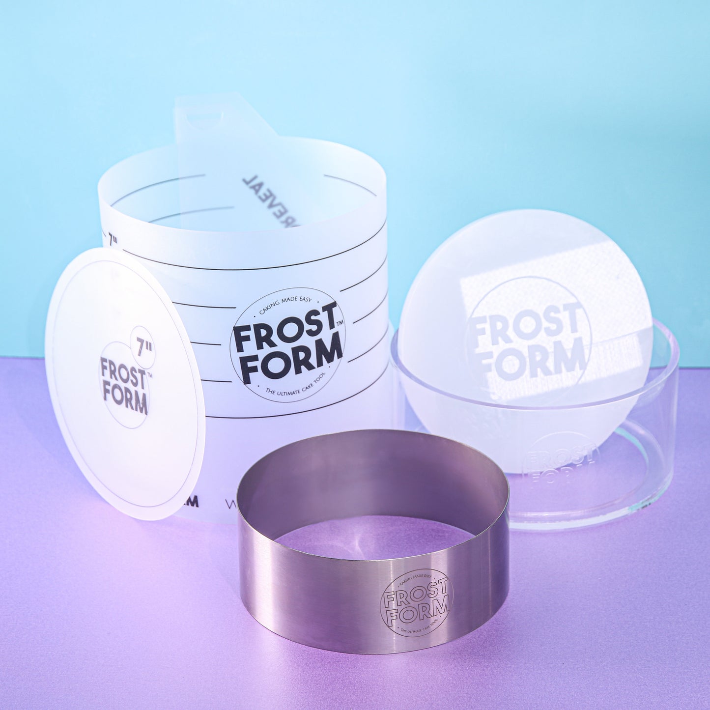 7" (18 cm) rundes Frostingform-Set