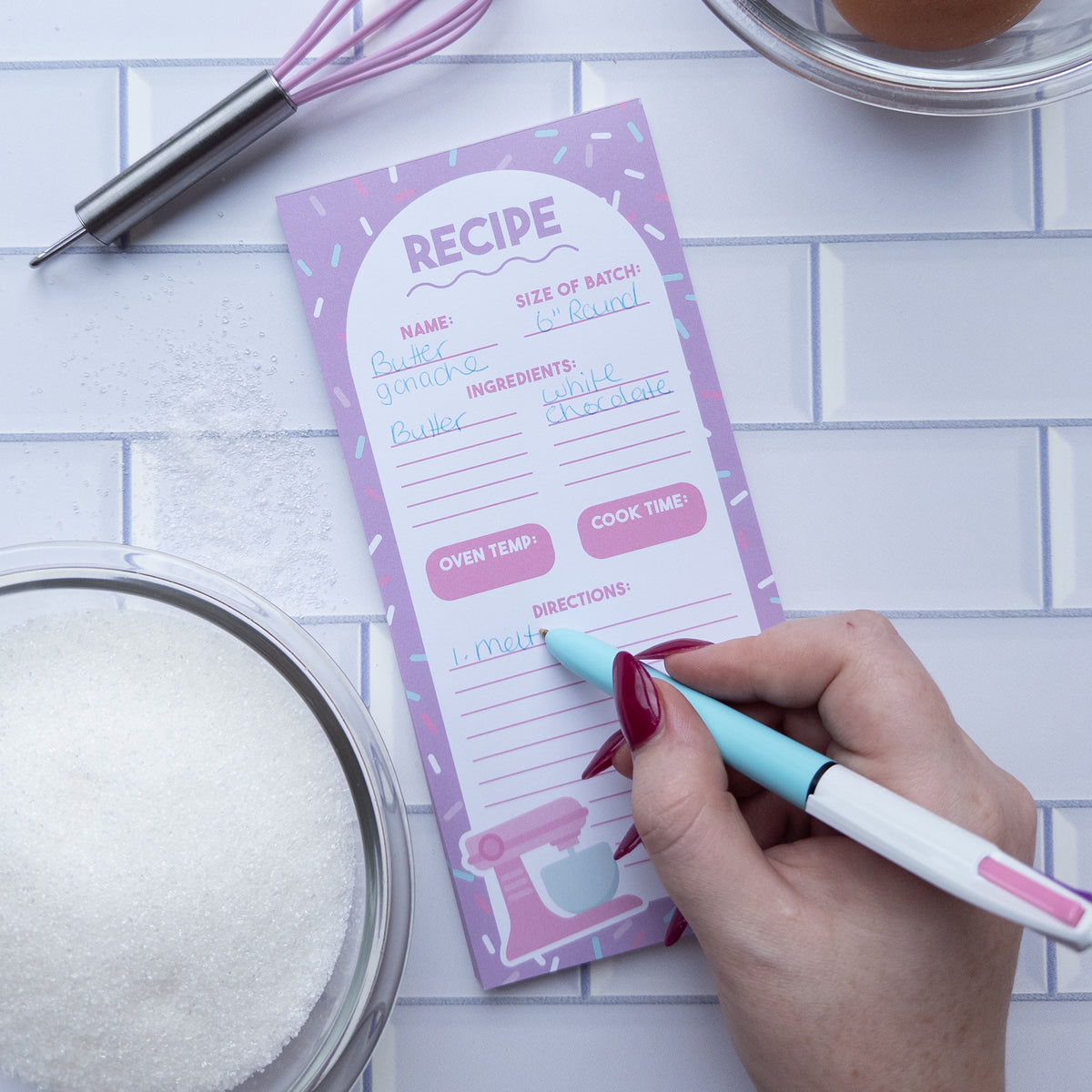 Recipe Notepad Note Pad - Recipe – FROST FORM