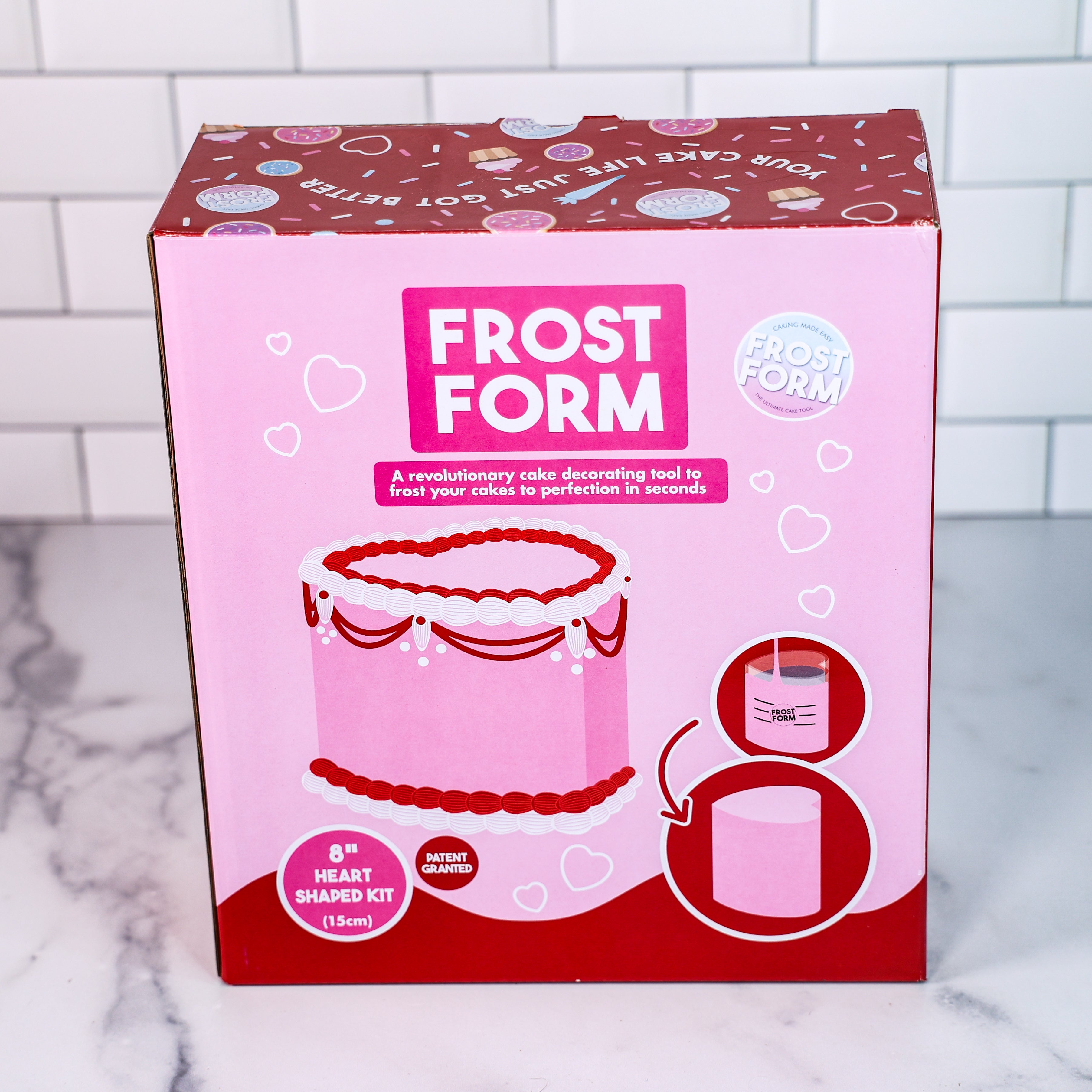 8" (20cm) Herz Frost Form