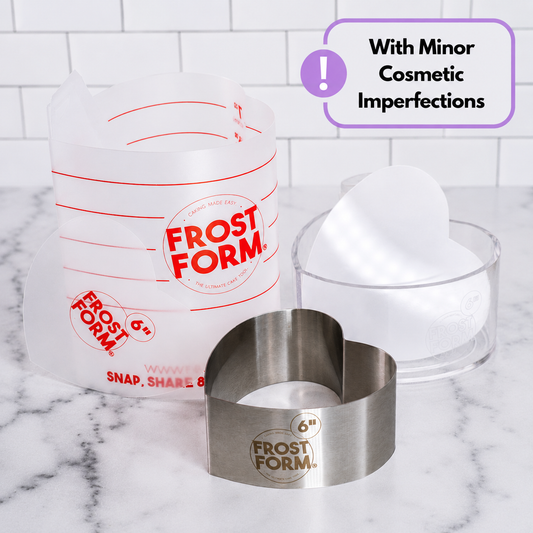 Cosmetic Imperfections - 6" (15cm) Heart Frost Form