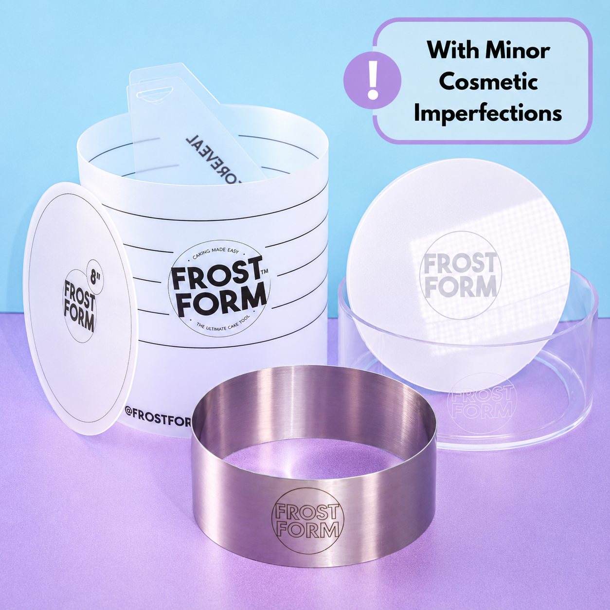 Cosmetic Imperfections - 8" (20cm) Round Frost Form