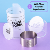 Cosmetic Imperfections - 5" (13cm) Round Frost Form