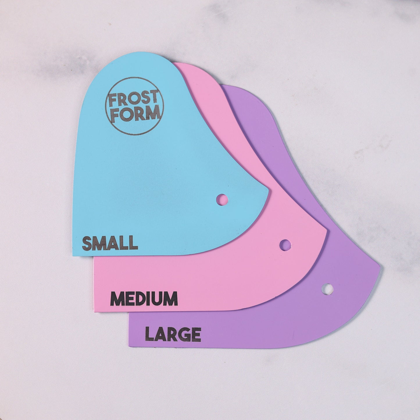 FROST FINISHER - Set of 3 detailing Scrapers Stainless Steel