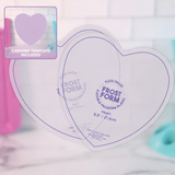 Heart Flexi Frost & Carve - Set of 2 + Carving Template - 8.5" Heart