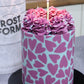 Frost Form - 6" Round Stencil - Tumbling Hearts