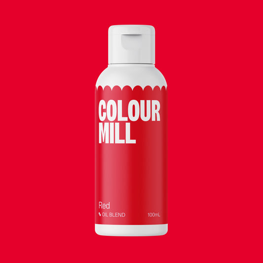 Color Mill - Colorant à base d'huile -100ml Rouge (Grand)