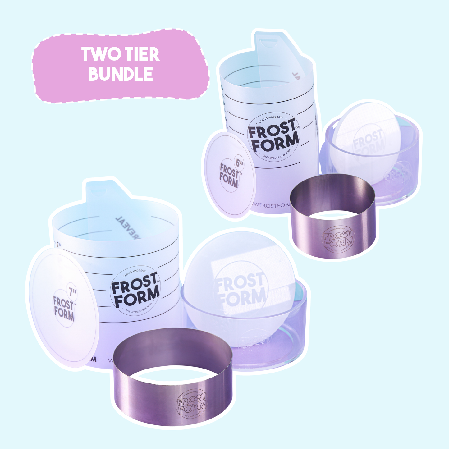 Two Tier Bundle – 5" & 7" Round