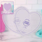 Heart Flexi Frost & Carve - Set of 2 + Carving Template - 6.5" Heart