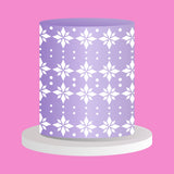 Frost Form - 6" Round Stencil - Nordic