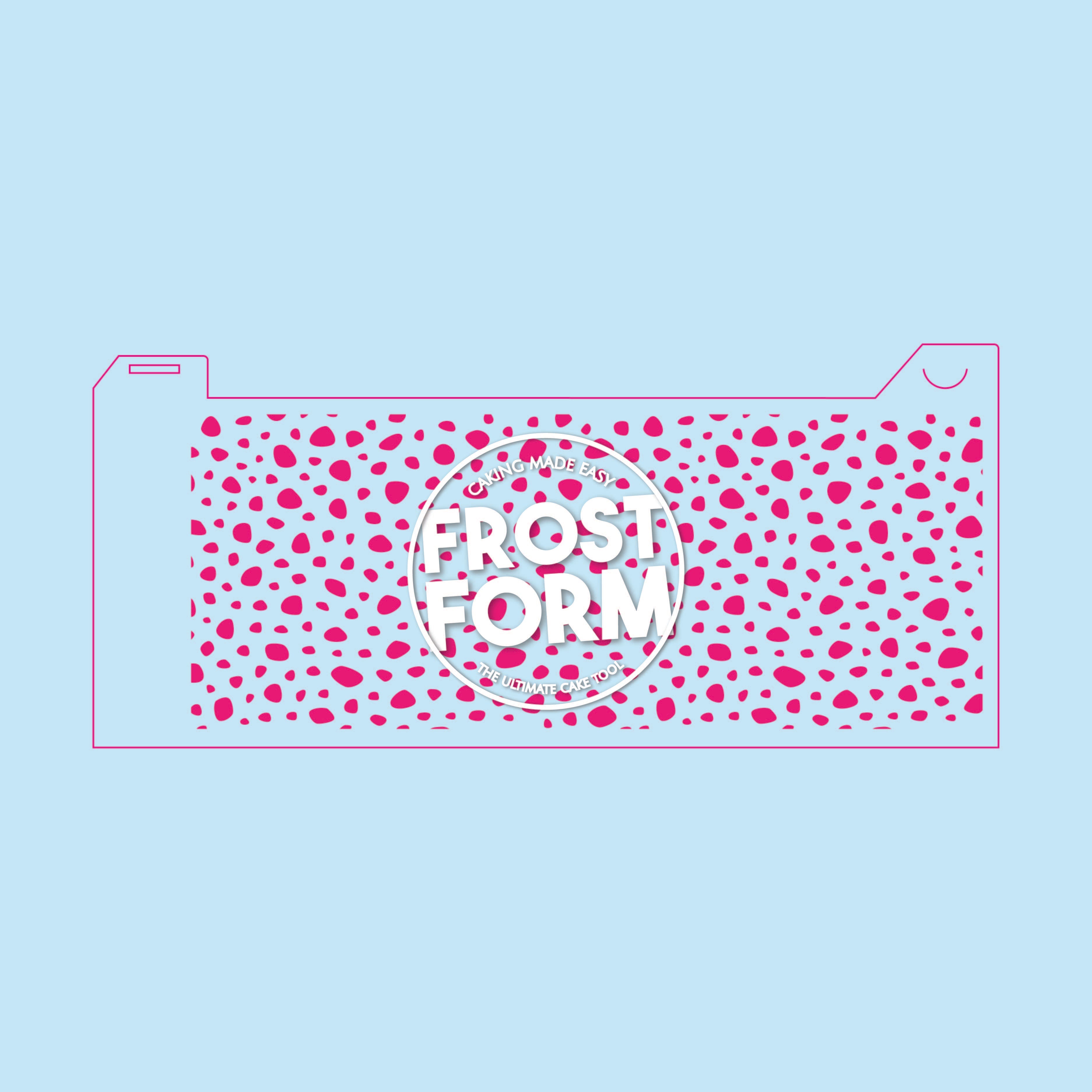 Frost Form - 6" Round Stencil - Dalmatian