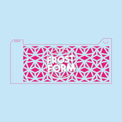 Frost Form - 6" Round Stencil - Geometric