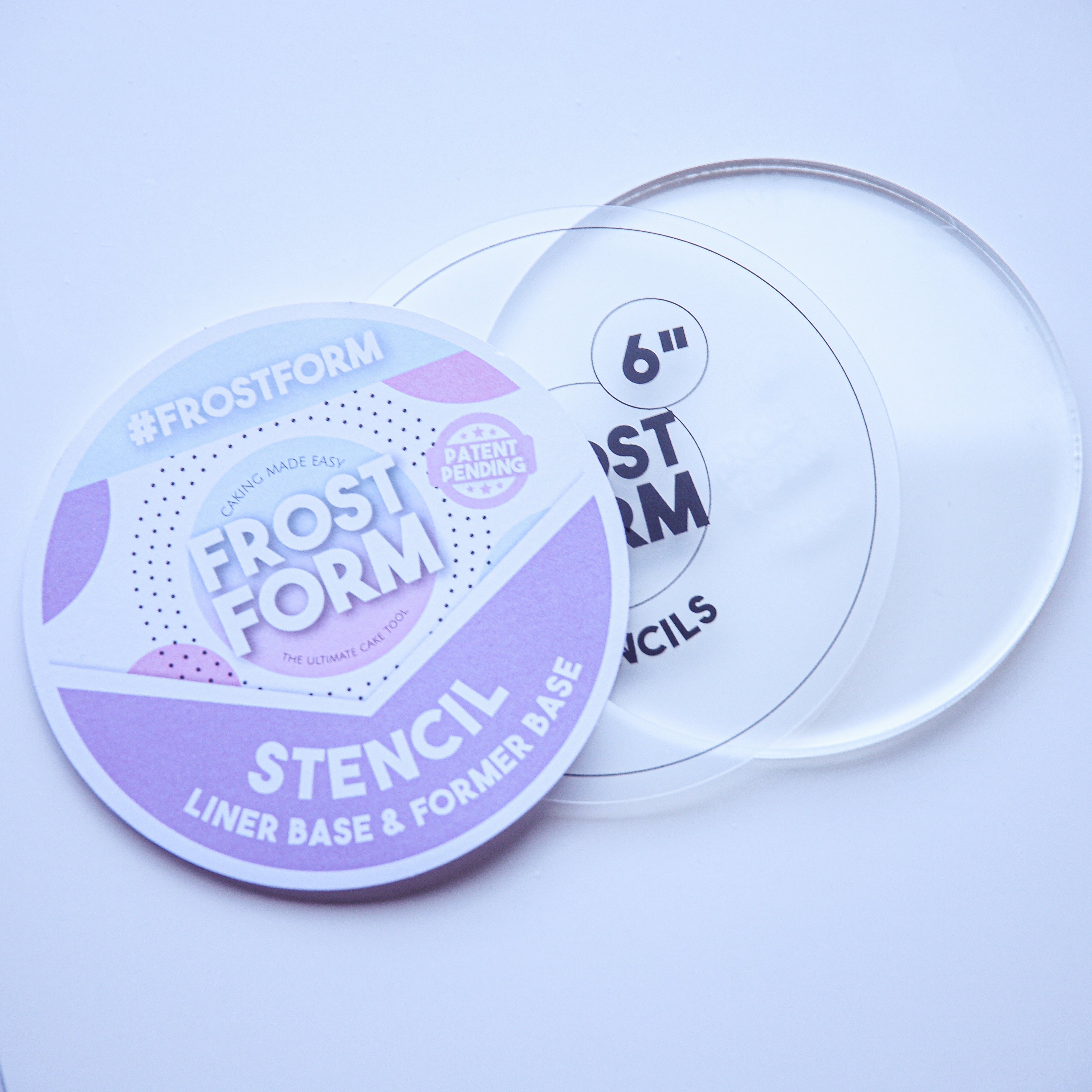 Frost Form - Stencil Base Liner & Former Base - 6" Round